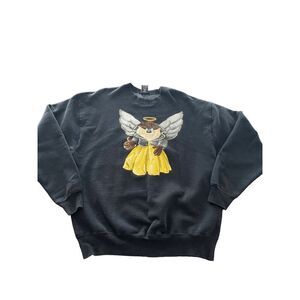 Vintage Warner Bro Taz  Devil Angel Sweatshirt size XL made in USA
